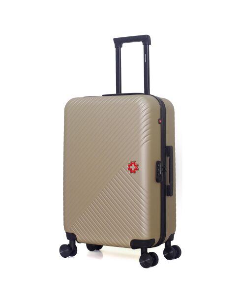 Valise Cabine XXS 4 roues doubles Spiez 42 cm beige