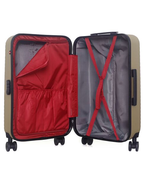 Valise Cabine XXS 4 roues doubles Spiez 42 cm beige