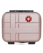 4 Valises 4 roues doubles 75/65/55/42 cm & Vanity Uster rose doré