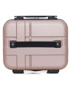 4 Valises 4 roues doubles 75/65/55/42 cm & Vanity Uster rose doré