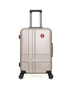 4 Valises 4 roues doubles 75/65/55/42 cm & Vanity Uster beiges