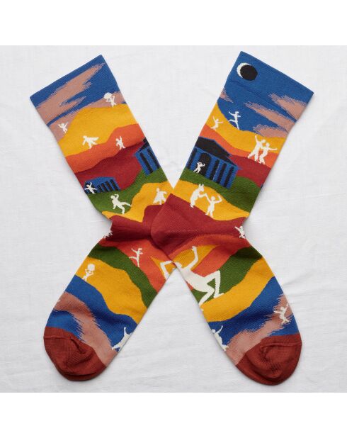 Chaussettes Eclipse Crimson multicolores