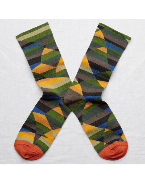 Chaussettes Triangle Khaki multicolores