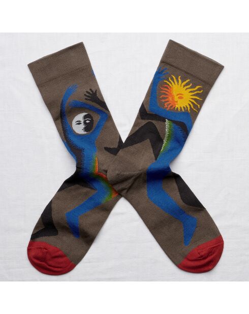 Chaussettes Sun Khaki multicolores