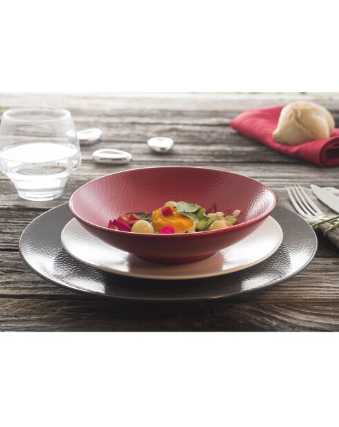 6 Assiettes  de présentation Isola ivoir - D.29 cm