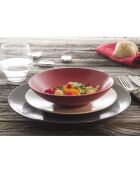 6 Assiettes  de présentation Isola rouges - D.29 cm