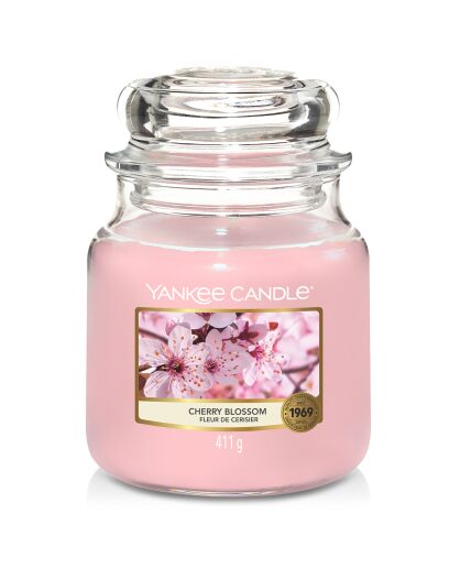 Bougie parfumée moyenne jarre Fleur de cerisier - 65-75h