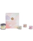 Coffret bougie petite jarre + 3 Votives en verre - 5-10h