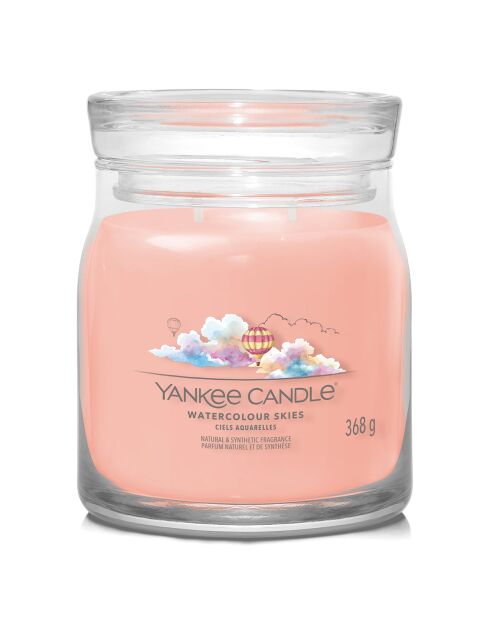 Bougie parfumée moyenne jarre Signature ciels aquarelles - 35-50h