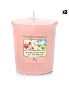 3 Bougies parfumée votive Original ciels aquarelles - 15h