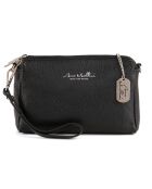 Idalia schwarze Ledertasche - 24x16x9 cm