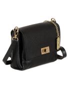 Matalia Schultertasche aus schwarzem Leder - 22x17x9 cm