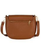 Iseppa cognac leren schoudertas - 24x21x9 cm