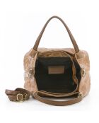 Clarissa cognac leren handtas - 28x20x12 cm
