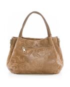 Clarissa cognac leren handtas - 28x20x12 cm