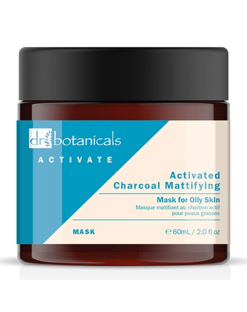 Masque Matifiant au Charbon actif pour peau grasse - 60 ml