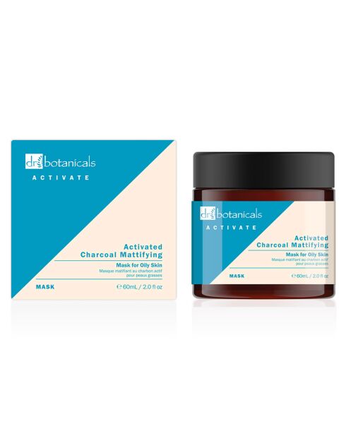 Masque Matifiant au Charbon actif pour peau grasse - 60 ml