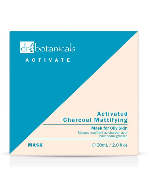 Masque Matifiant au Charbon actif pour peau grasse - 60 ml