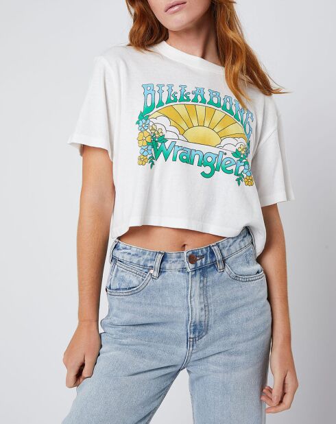 T-Shirt Billabong x Wrangler Made It blanc