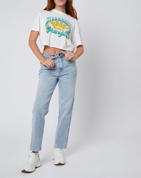 T-Shirt Billabong x Wrangler Made It blanc