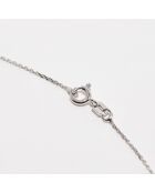 Pendentif Kyra Saphirs 0.57 ct or blanc