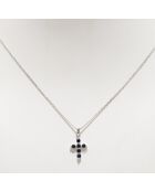 Pendentif Kyra Saphirs 0.57 ct or blanc