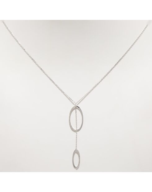 Collier Diamants 0.115 ct or blanc
