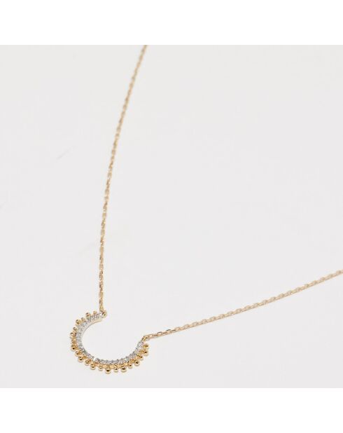 Collier Diamants 0.068 ct or jaune