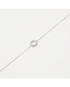 Bracelet Diamants 0.008 ct or blanc