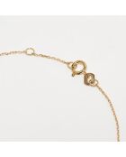 Brazalete de oro amarillo y diamantes de 0,03 quilates