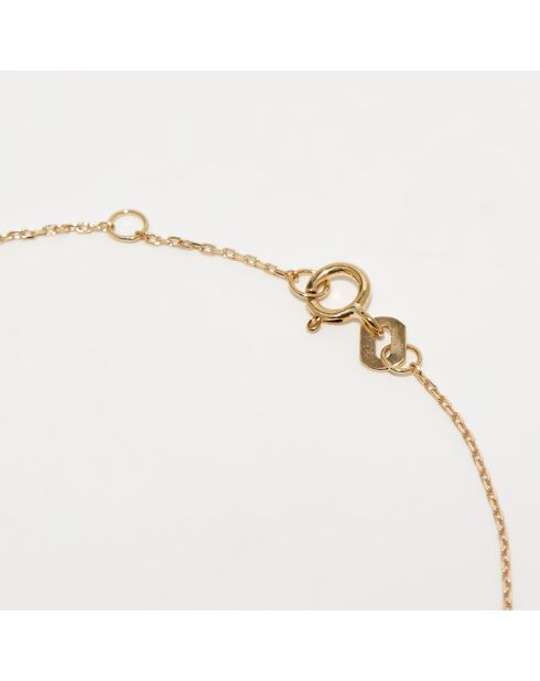 Brazalete de oro amarillo y diamantes de 0,03 quilates