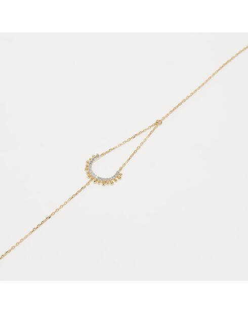 Bracelet Diamants 0.052 ct or jaune