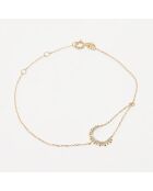 Bracelet Diamants 0.052 ct or jaune