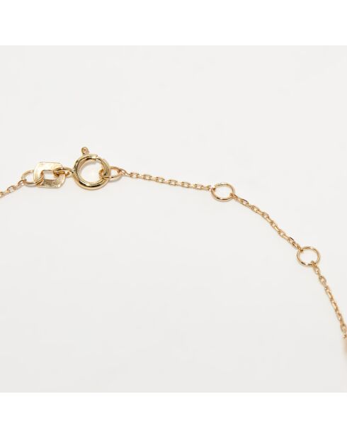 Brazalete de oro amarillo y diamantes de 0,06 quilates