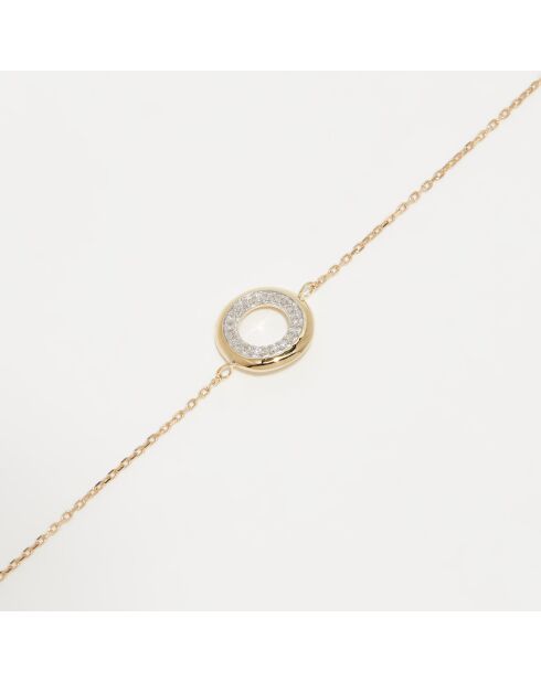 Bracelet Diamants 0.04 ct or jaune