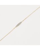 Bracelet Diamants 0.061 ct or jaune