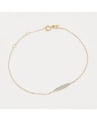 Bracelet Diamants 0.061 ct or jaune