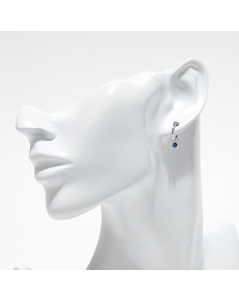 Boucles d'oreilles Tereza Saphirs 0.32 ct or blanc