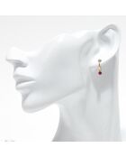 Boucles d'oreilles Asli Rubis 0.32 ct or jaune