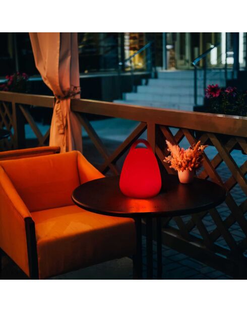 Lampe extérieur avec poignée + télécommande multicolore - 18x25x18 cm