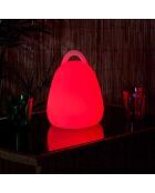 Lampe extérieur avec poignée + télécommande multicolore - 18x25x18 cm