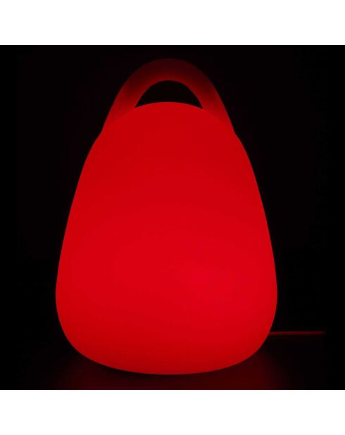 Lampe extérieur avec poignée + télécommande multicolore - 18x25x18 cm