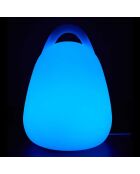 Lampe extérieur avec poignée + télécommande multicolore - 18x25x18 cm