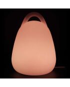 Lampe extérieur avec poignée + télécommande multicolore - 18x25x18 cm