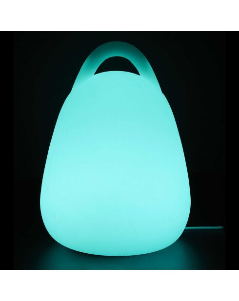 Lampe extérieur avec poignée + télécommande multicolore - 18x25x18 cm