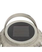 Lampe déco solaire effet bougie marron - 14x24x14 cm