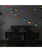 Guirlande ampoules multicolores LED multicolore - 1250x5x5 cm