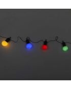 Guirlande ampoules multicolores LED multicolore - 1250x5x5 cm