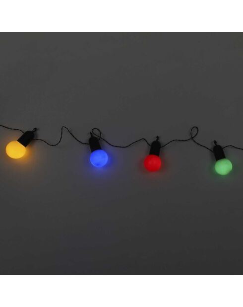 Guirlande ampoules multicolores LED multicolore - 1250x5x5 cm