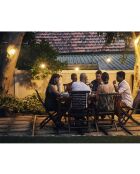 Guirlande ampoules blanches LED blanche - 1250x5x5 cm